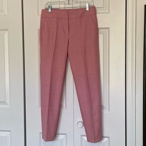 Pink linen blend pants